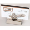 Polished Silver Star Business Card Holder